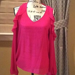 Hot pink ladies top